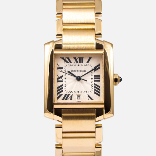 Cartier Tank Francaise 32mm x 28mm 18K Yellow Gold W50001R2