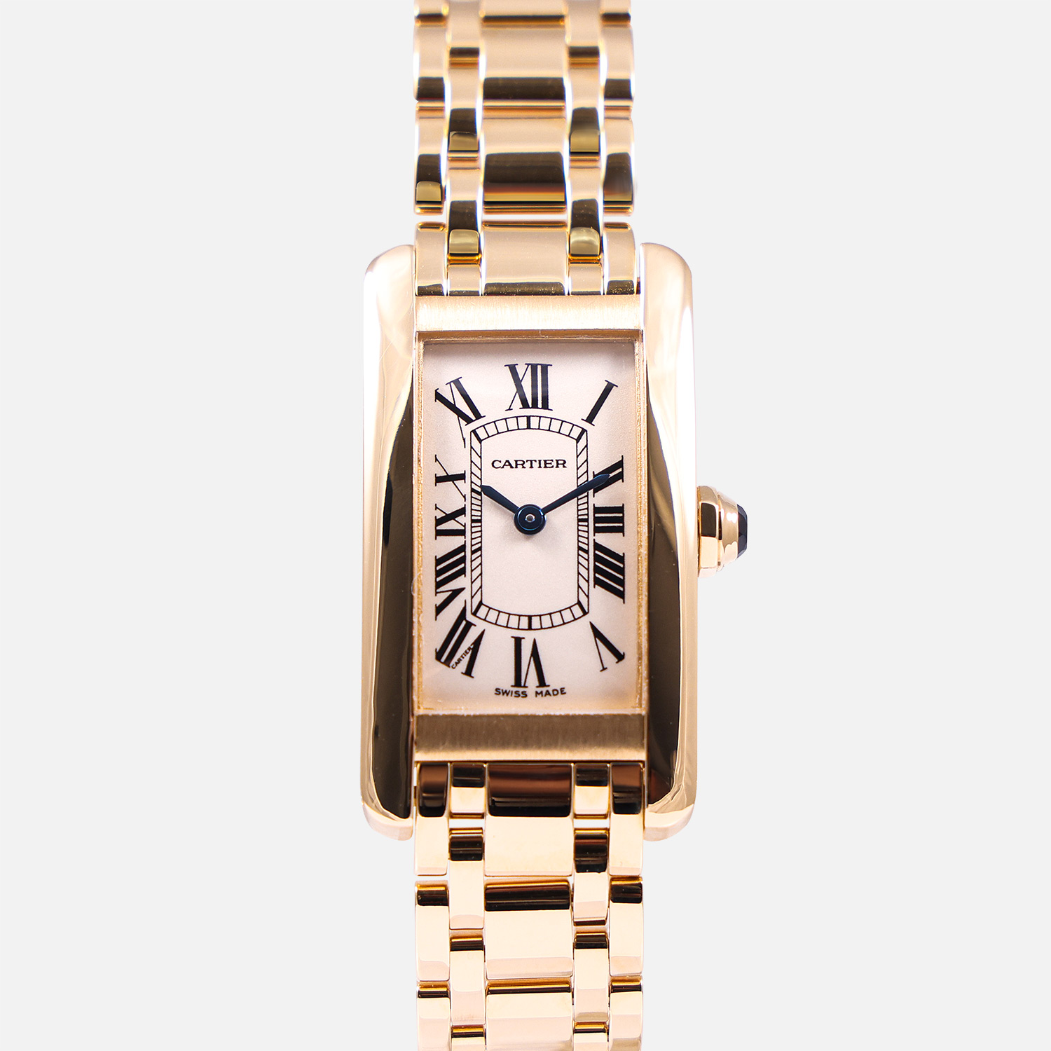 Cartier Tank Americaine 20mm x 35mm 18K Yellow Gold 2482