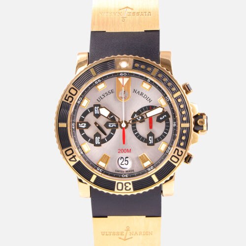 Ulysse Nardin Maxi Marine Diver Chronograph 18K Yellow Gold 8006-102