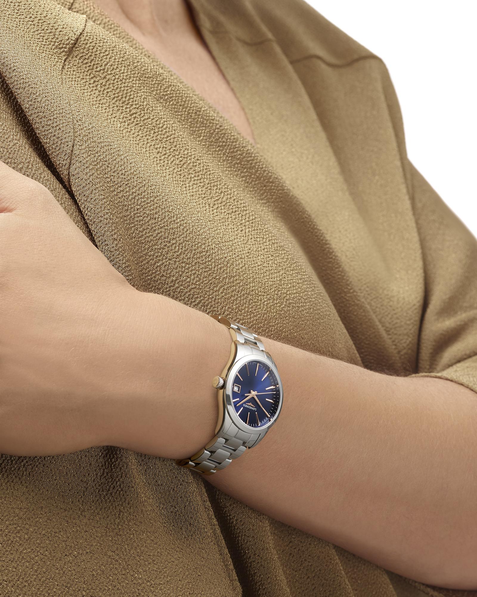 Longines Conquest Classic 34mm Blue 