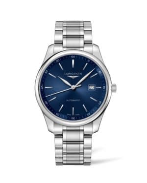 longines master collection 42mm blue dial