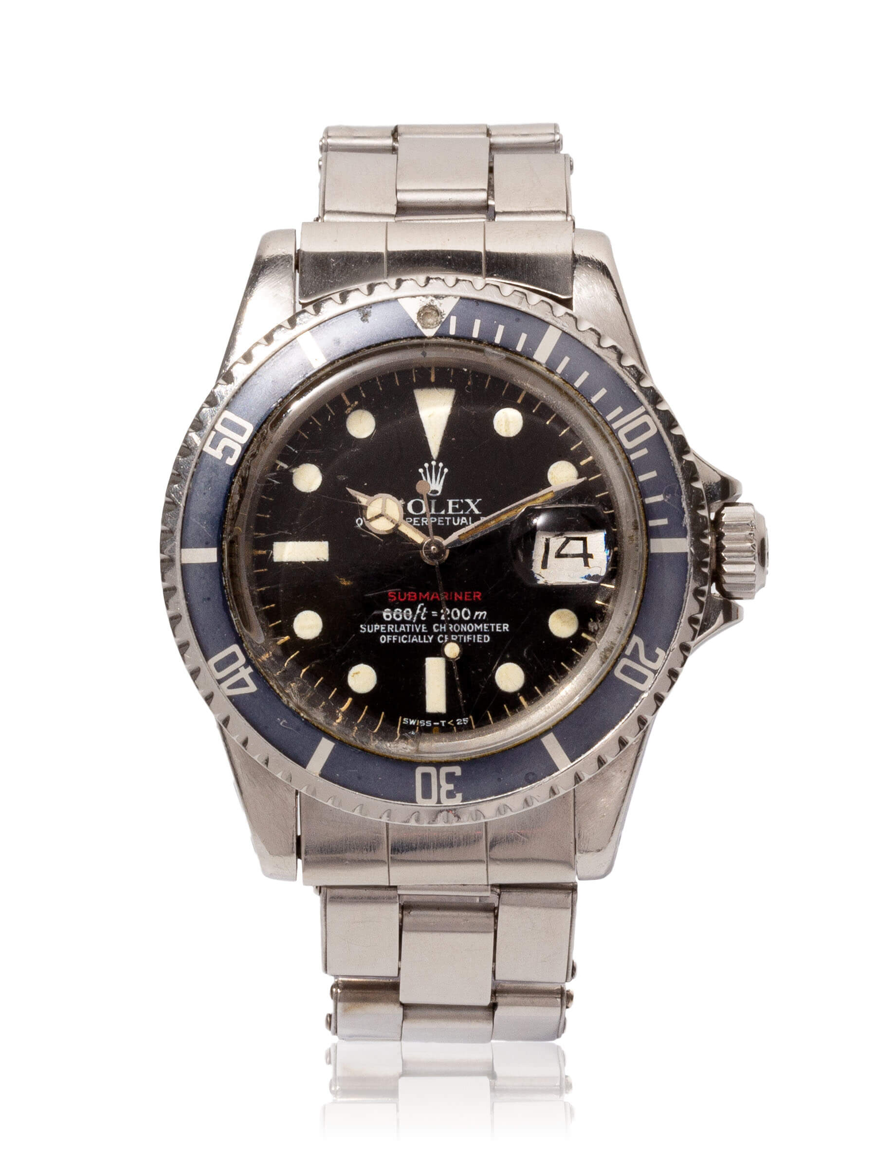 Rolex red submariner outlet 1680 for sale