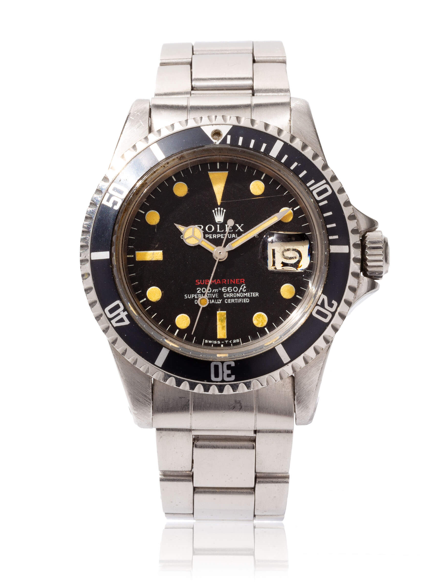 Vintage Rolex Red Submariner Long F 1680