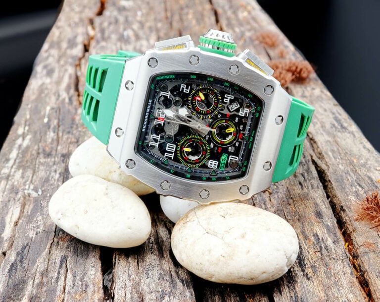 Richard mille hot sale silver watch