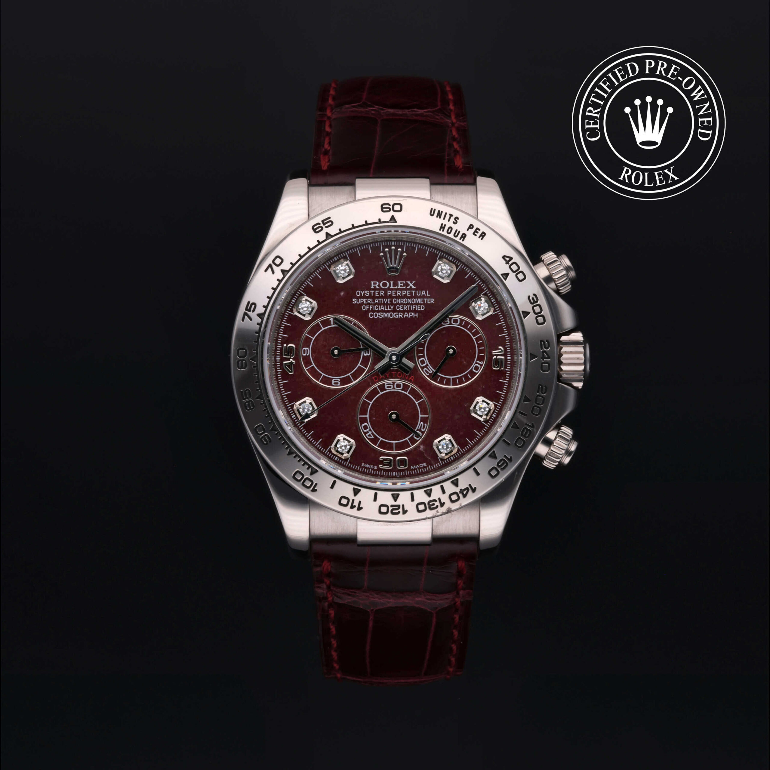 Rolex Certified Pre-Owned Cosmograph Daytona 116519 grossular diamond dial