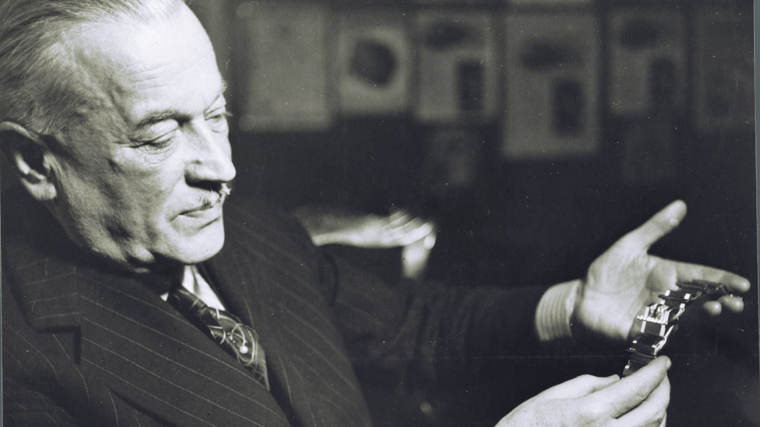 hans wilsdorf holding tudor watch