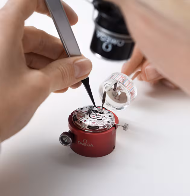 Omega watch movement adjustment