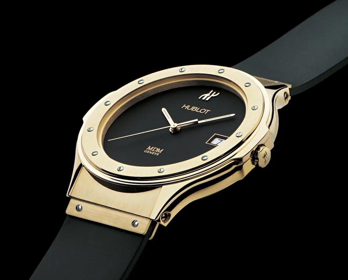 1980 the first Hublot watch classic gold