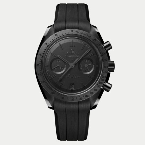 Pitch Black Darkside of the Moon with rubber strap