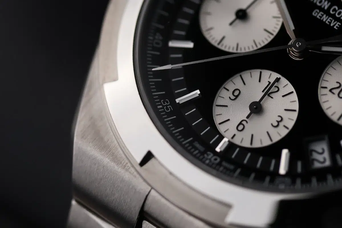 Vacheron Constantin Overseas Chronograph case and bezel detail