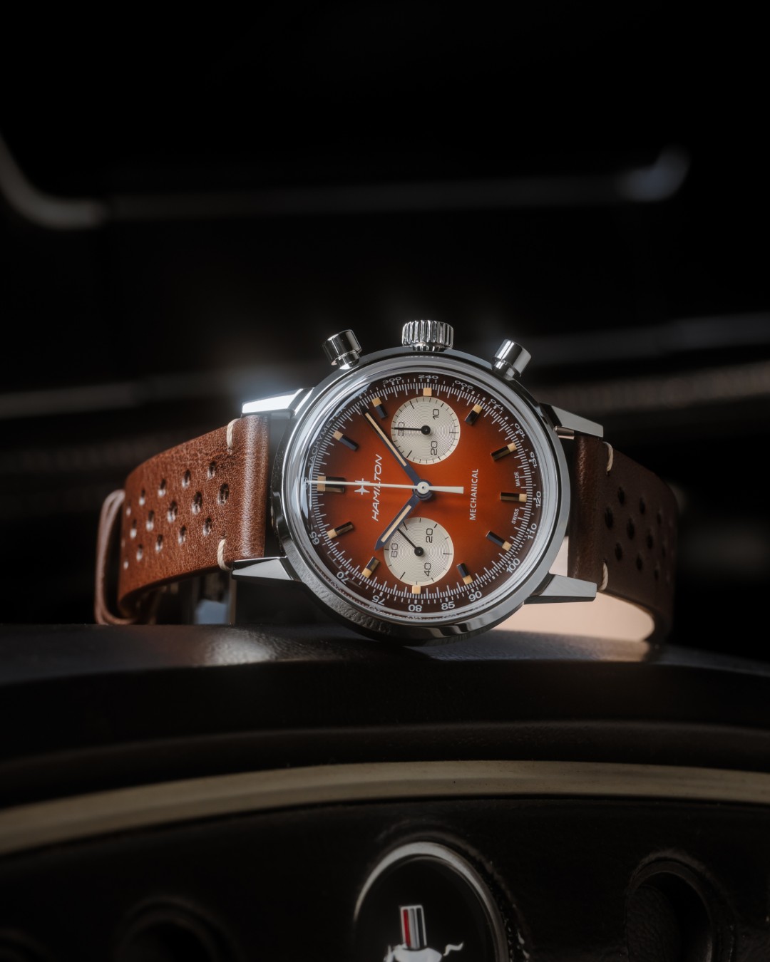 American Classic Intra-matic Chronograph H brown dial
