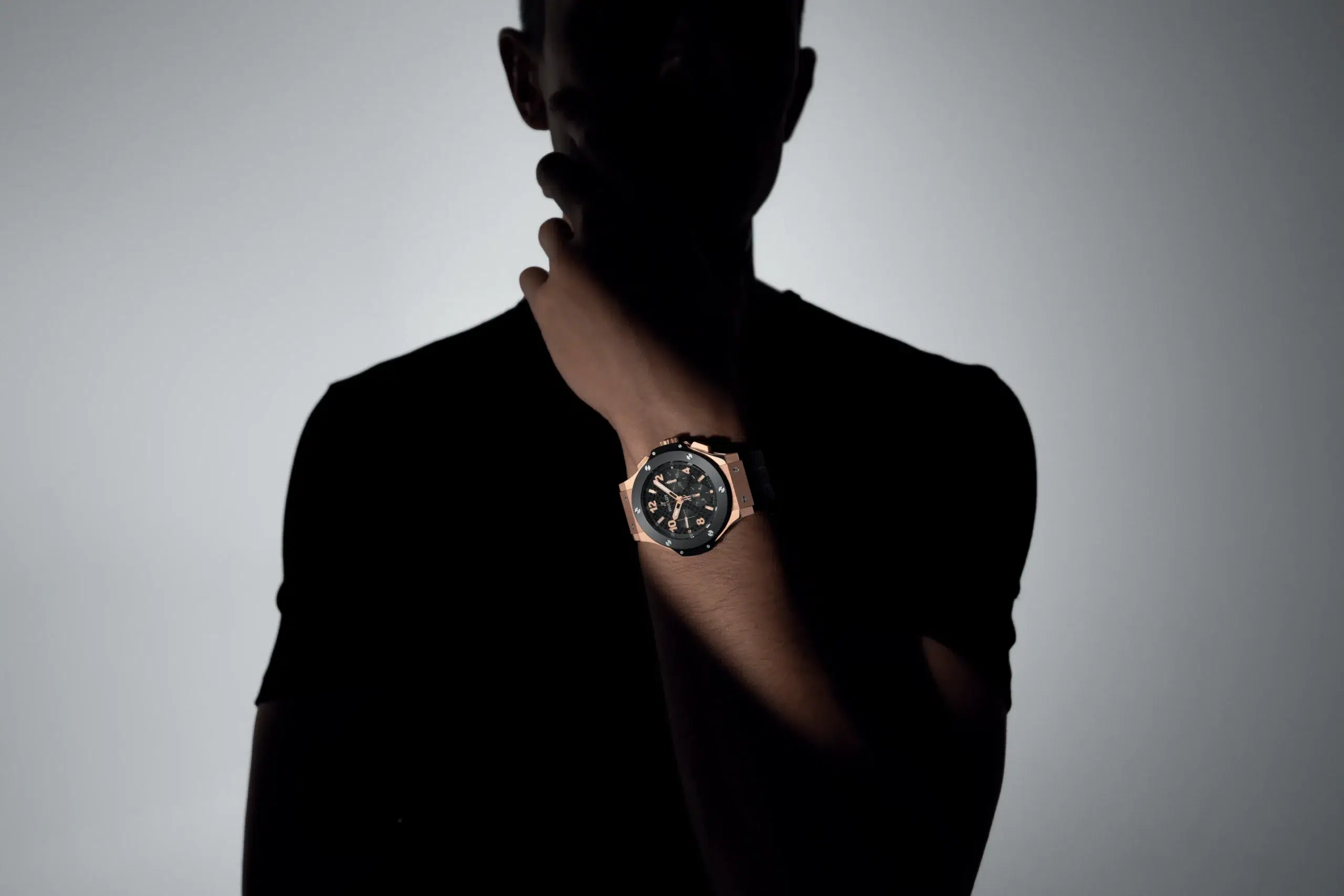 Hublot Big Bang Chronograph 18K Rose Gold 301.PB.131.RX on the wrist