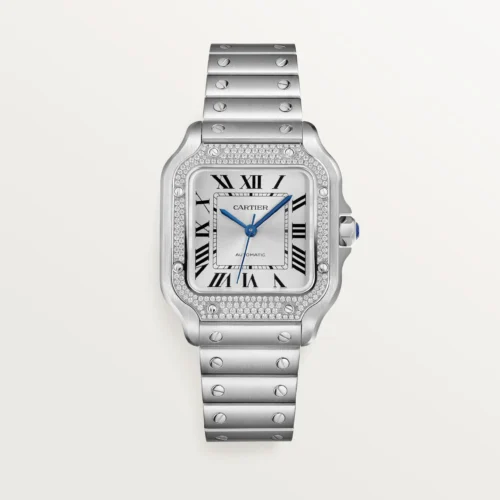 Santos de Cartier watch CRW4SA0005 front view
