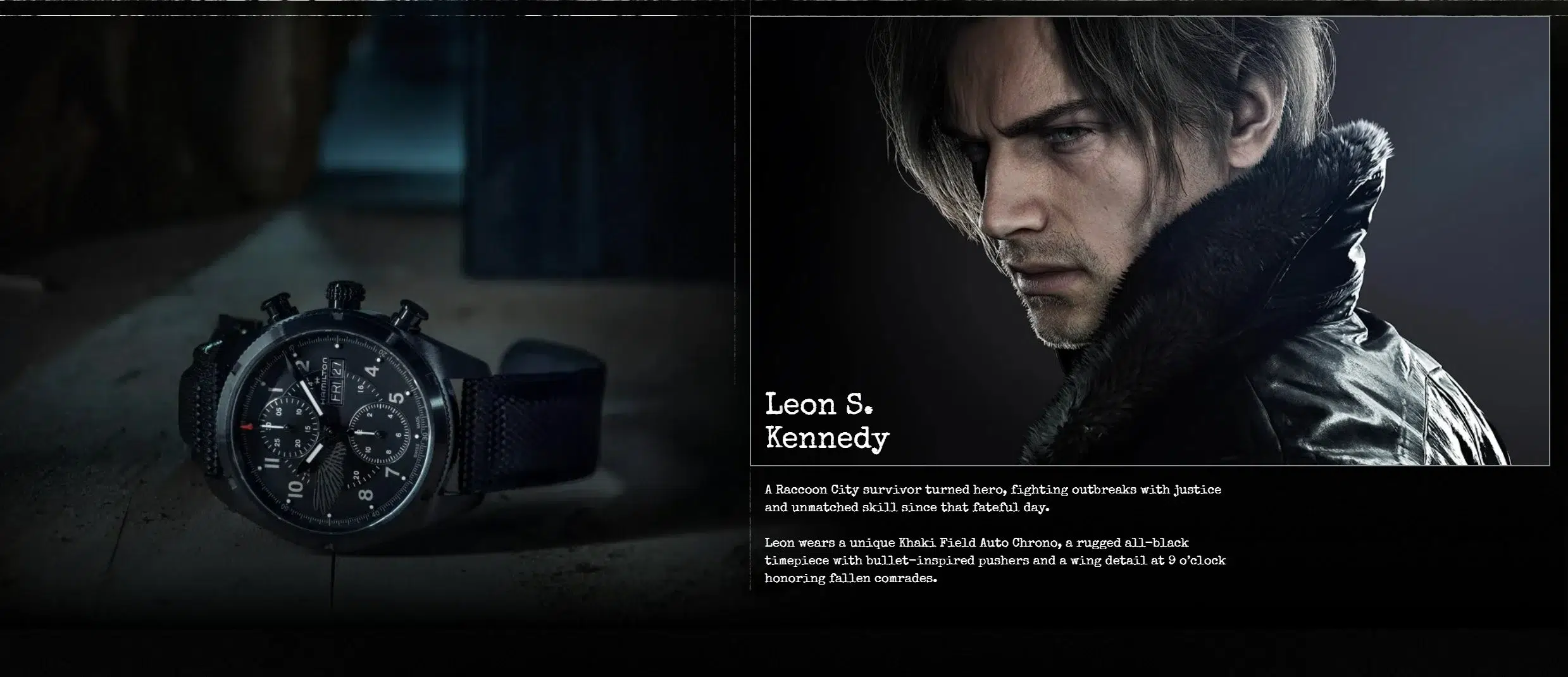 Leon S. Kennedy from Resident Evil Requiem hamilton collab