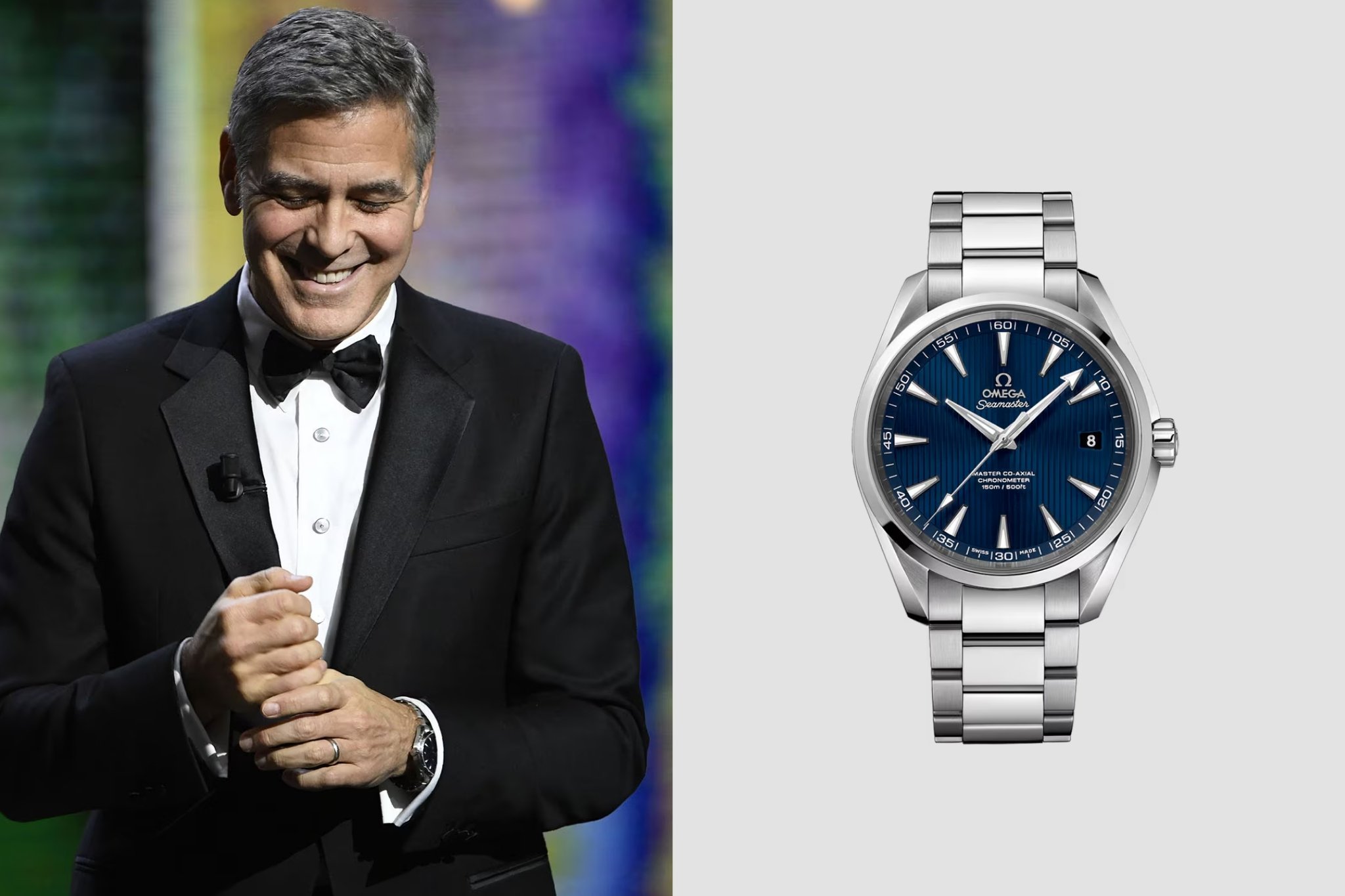 George Clooney seamaster aqua terra