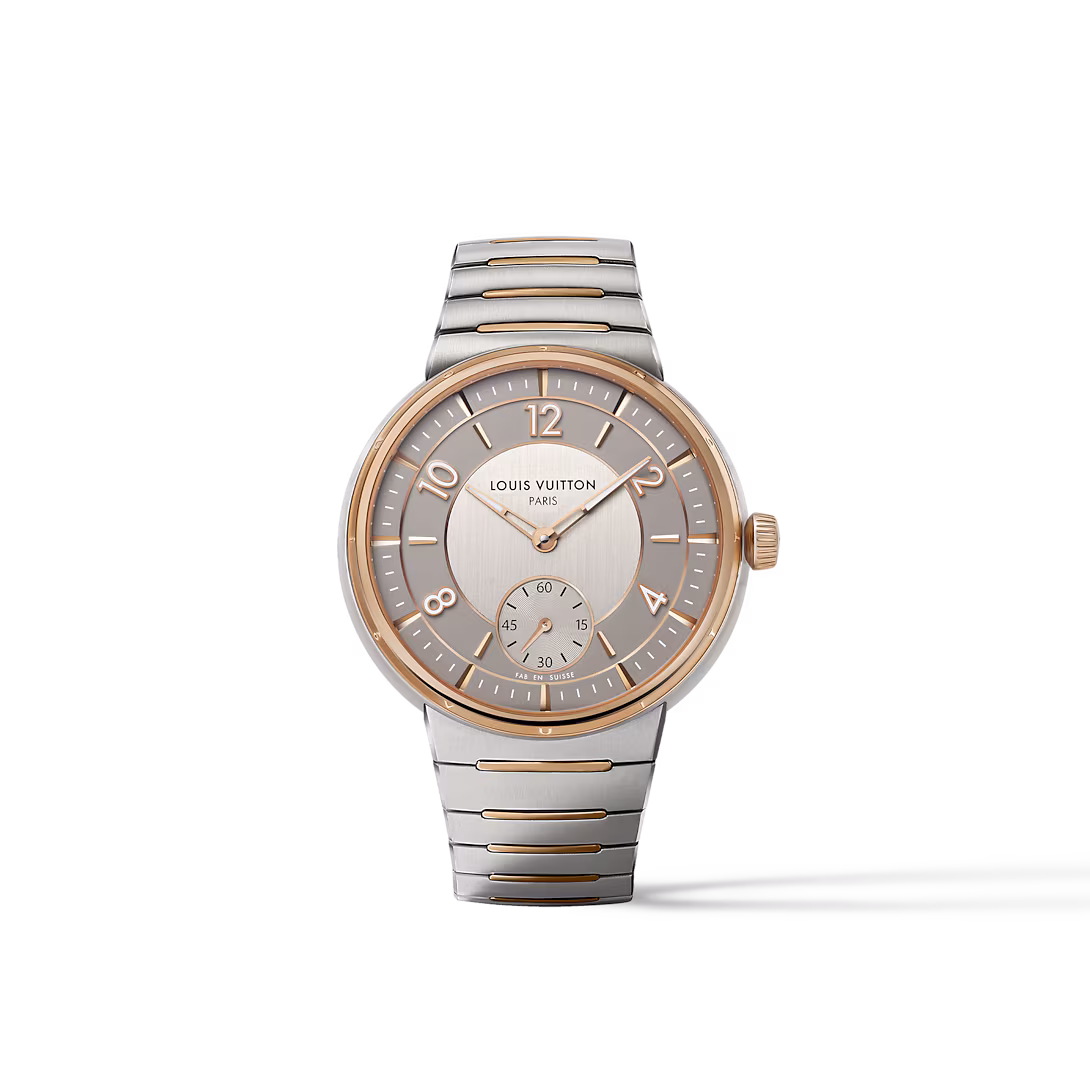 louis-vuitton Tambour, Automatic, 40mm, Steel and Rose Gold