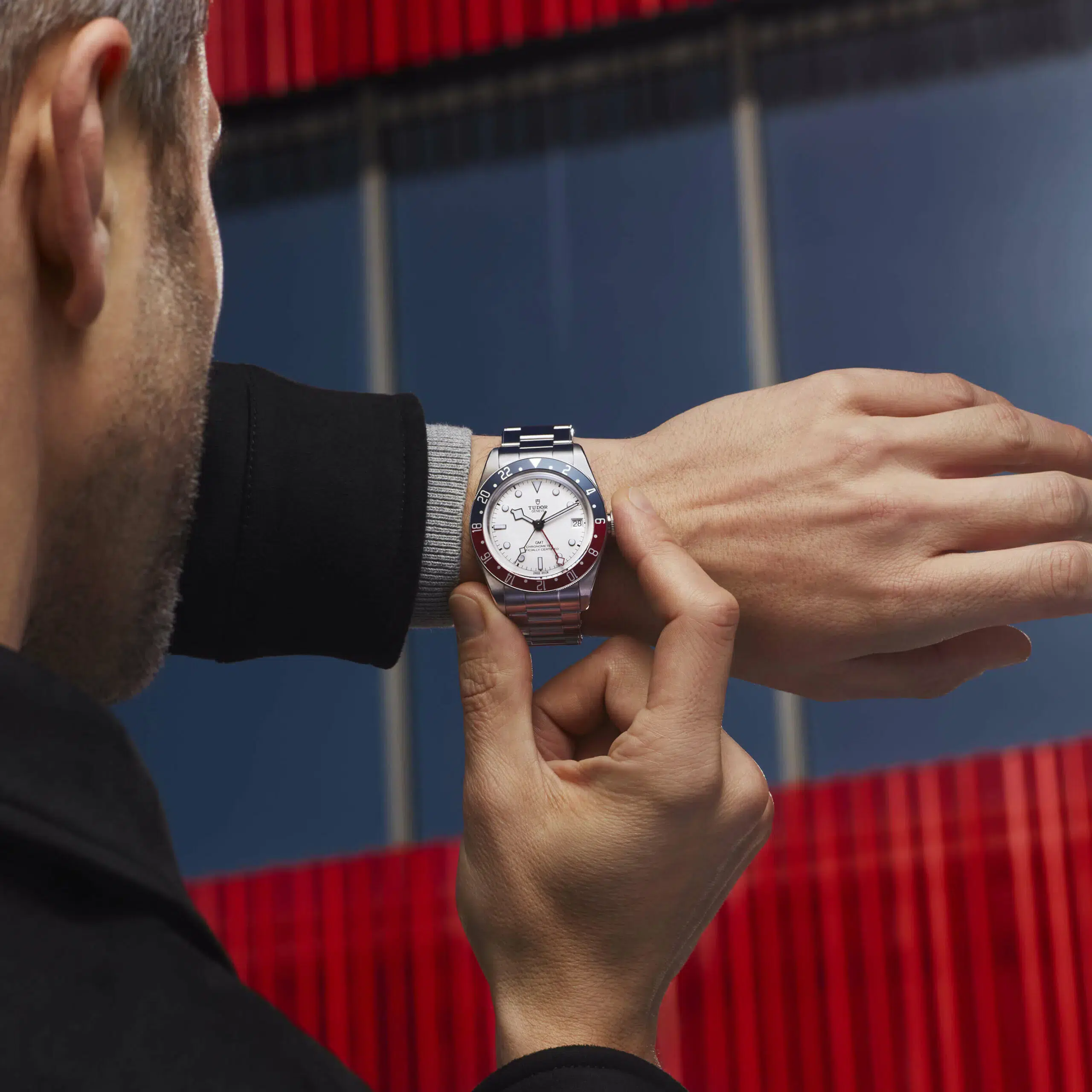tudor black bay gmt 02 on the wrist