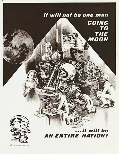 Snoopy nasa poster