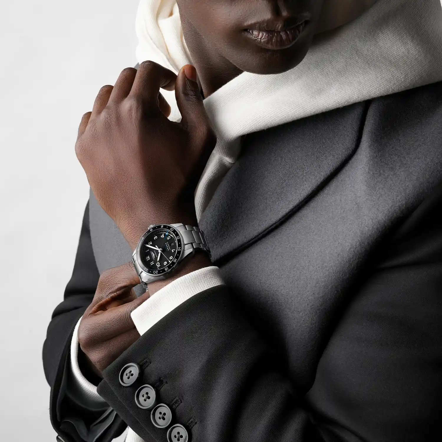 Longines Spirit Zulu Time L3.812.4.53.6 on the wrist