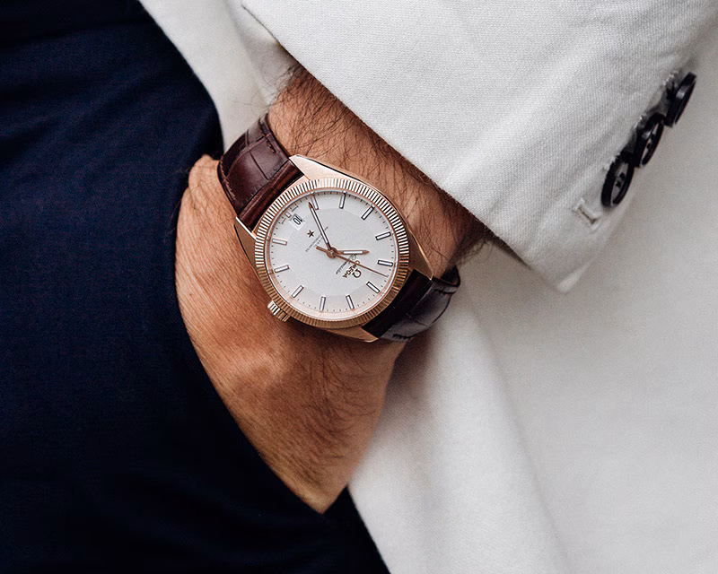 omega constellation on the wrist