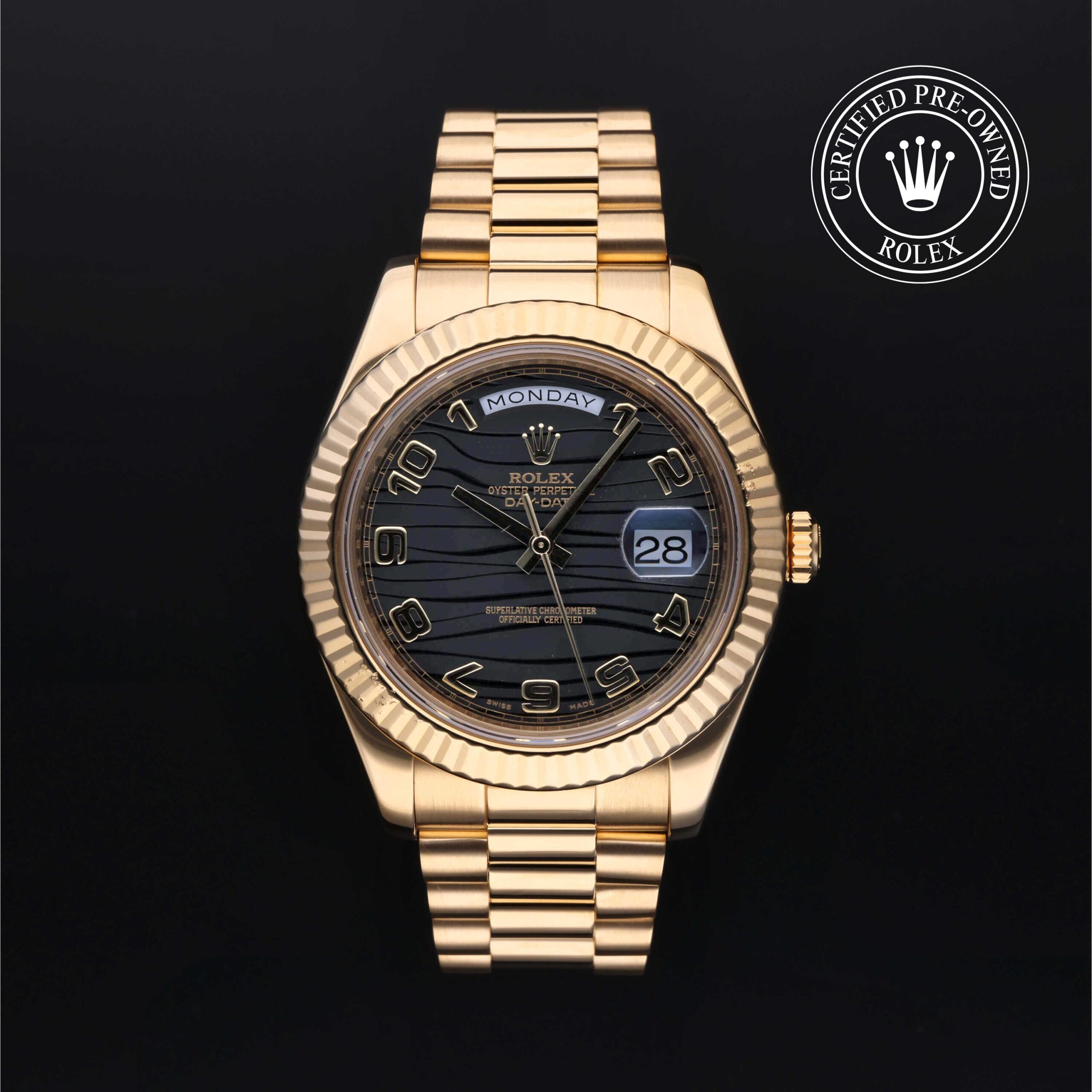 Rolex Certified Pre-Owned Day-Date II 41mm Gold 18 Carat Yellow 2012 Reference 218238