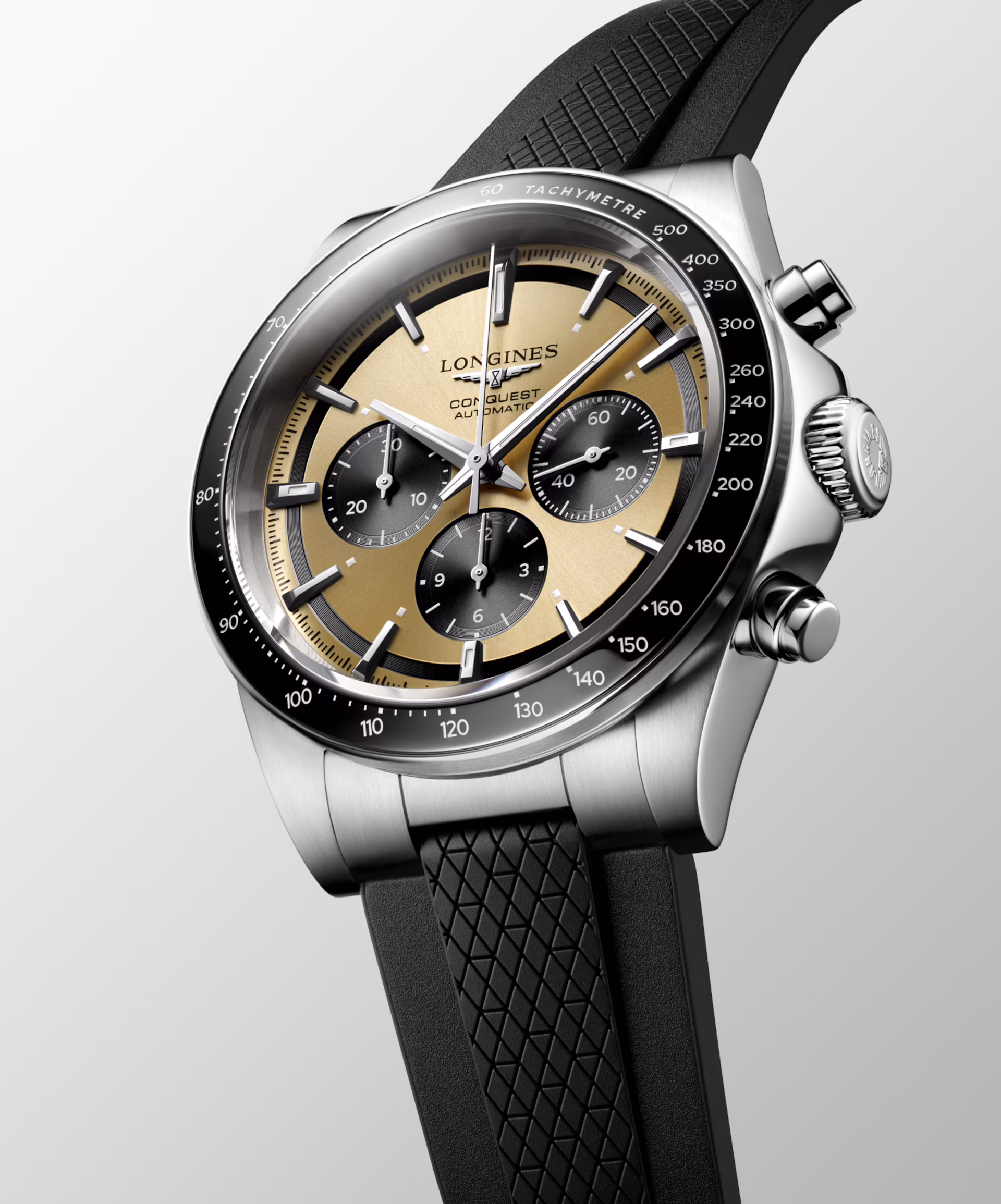 longines CONQUEST CHRONOGRAPH side view