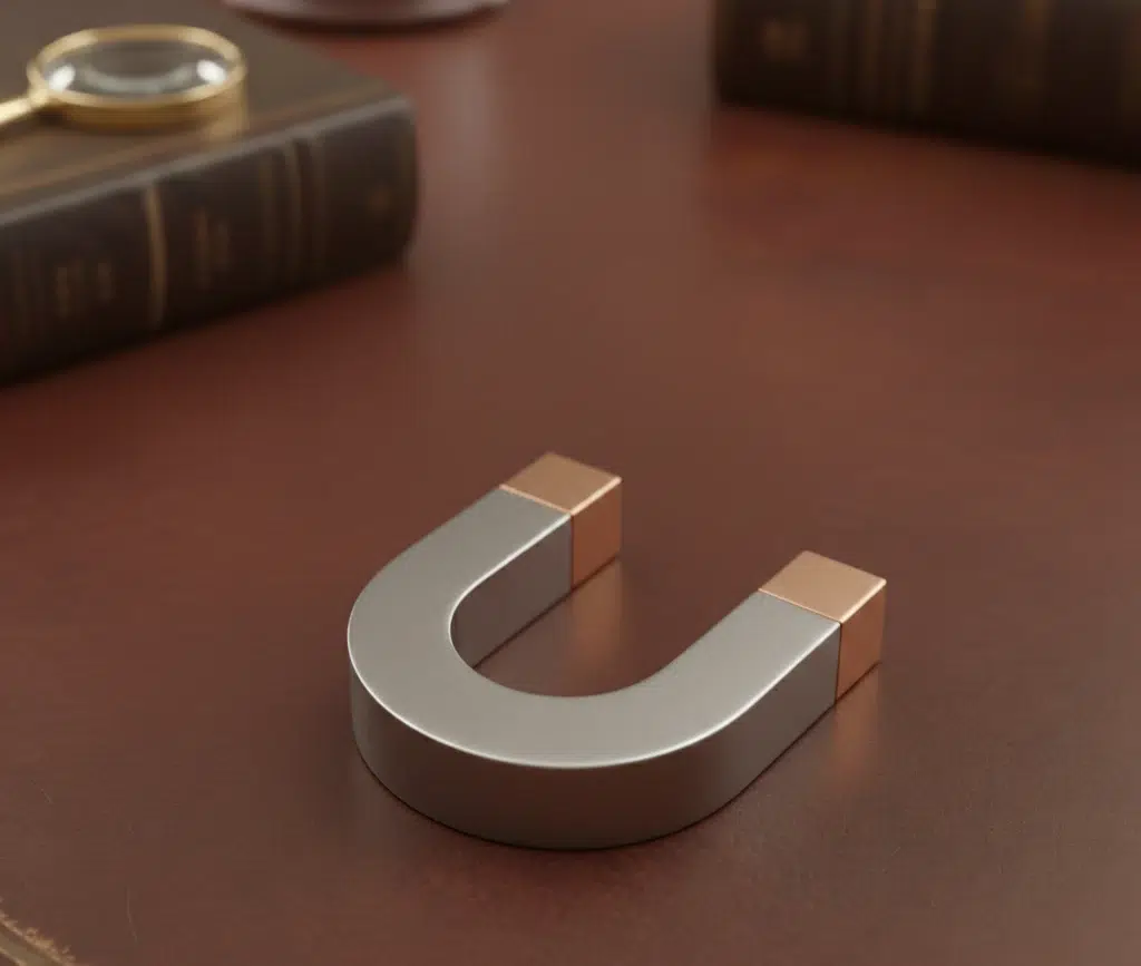 magnet in aesthetic setting
