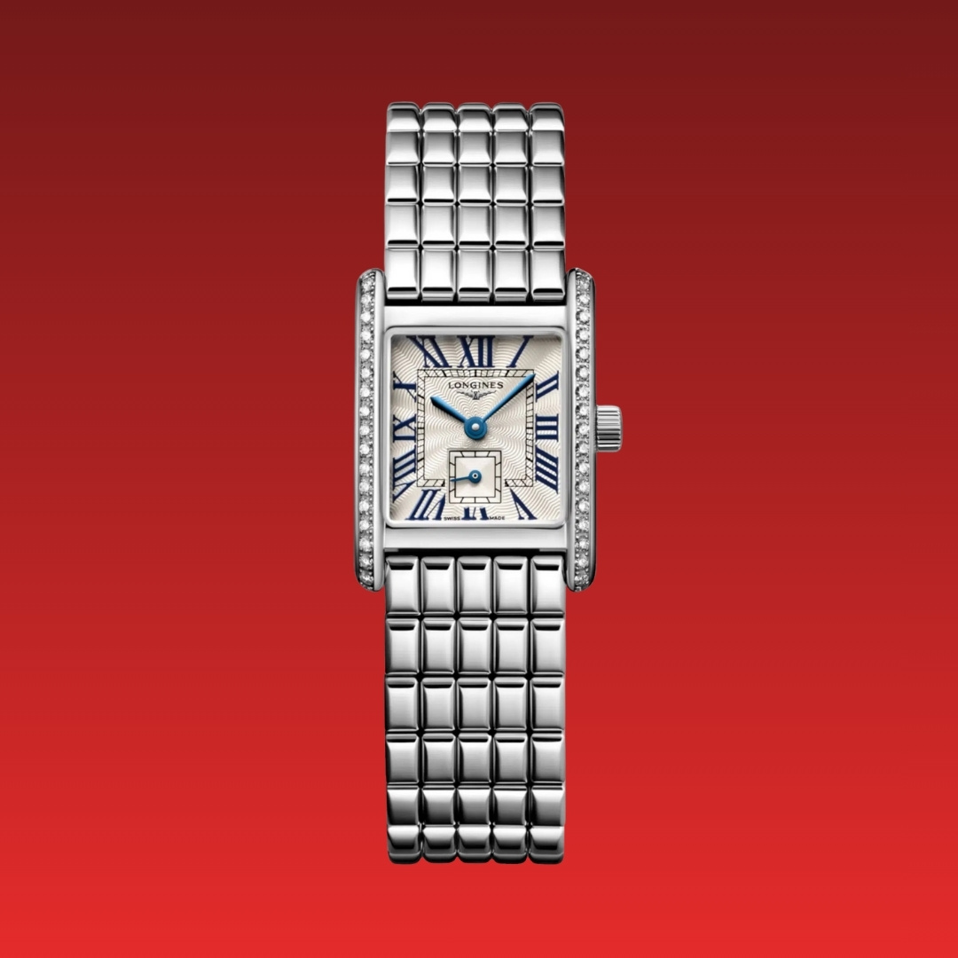 Longines Mini DolceVita L5.200.0.71.6 red background