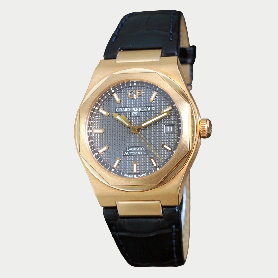 Girard Perregaux Laureato Automatic 18K Rose Gold