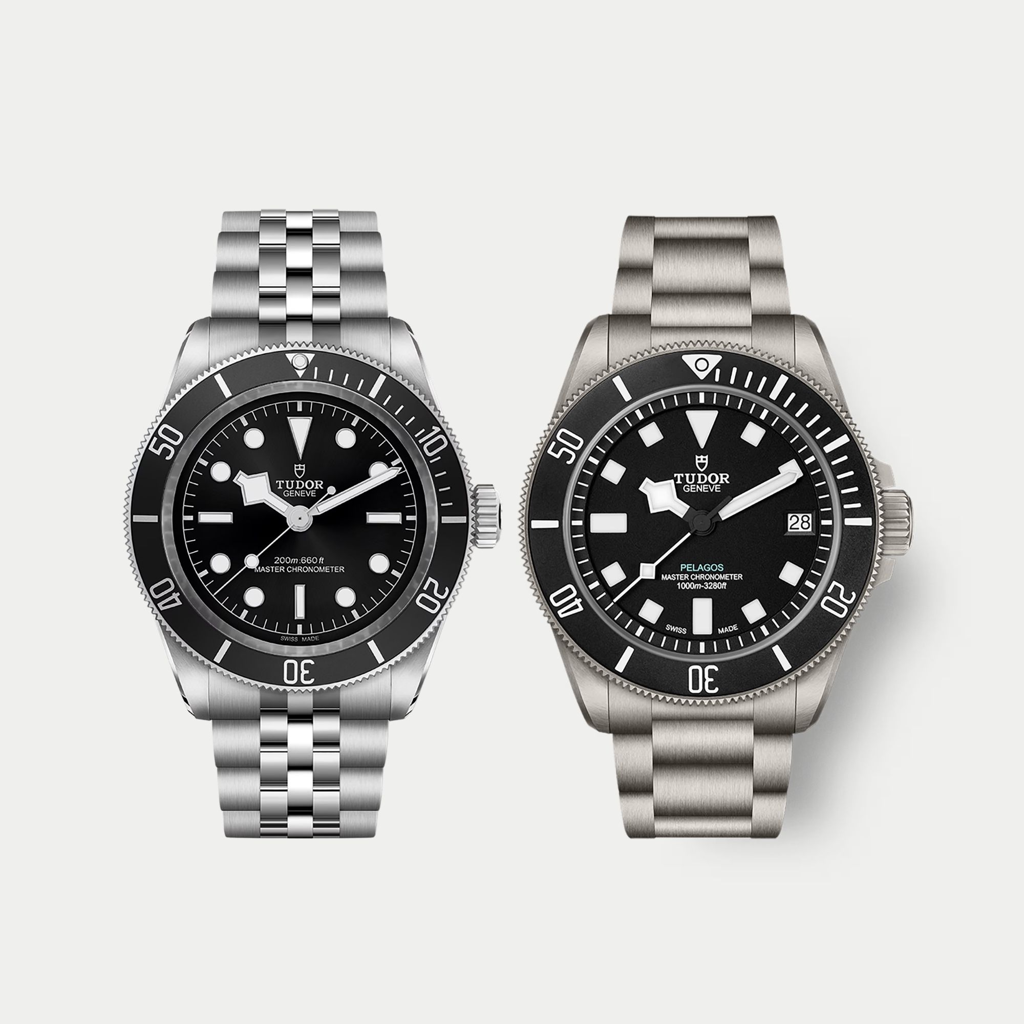 Tudor Black Bay vs Tudor Pelagos Ultra side by side