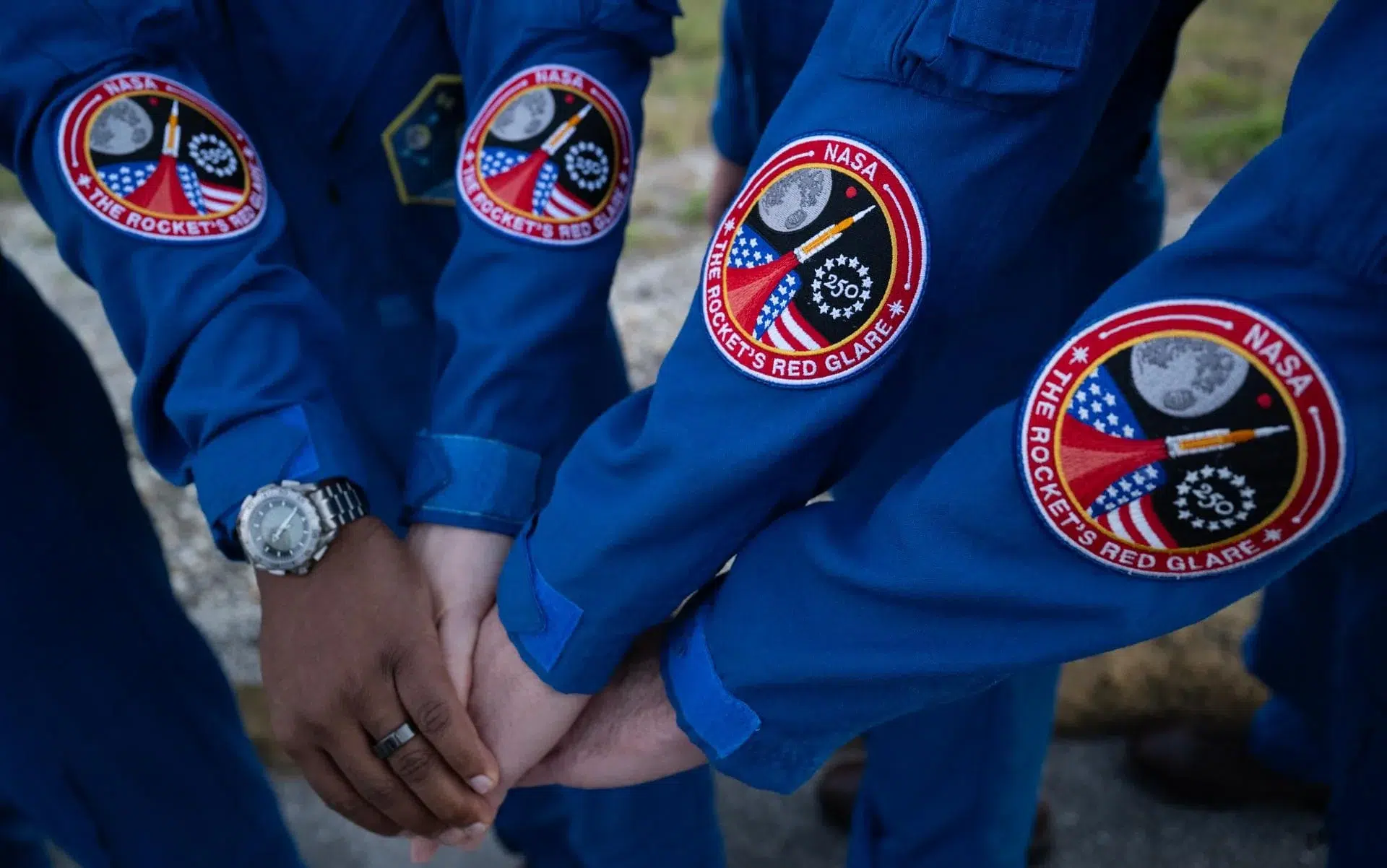 Artemis II Group Huddle