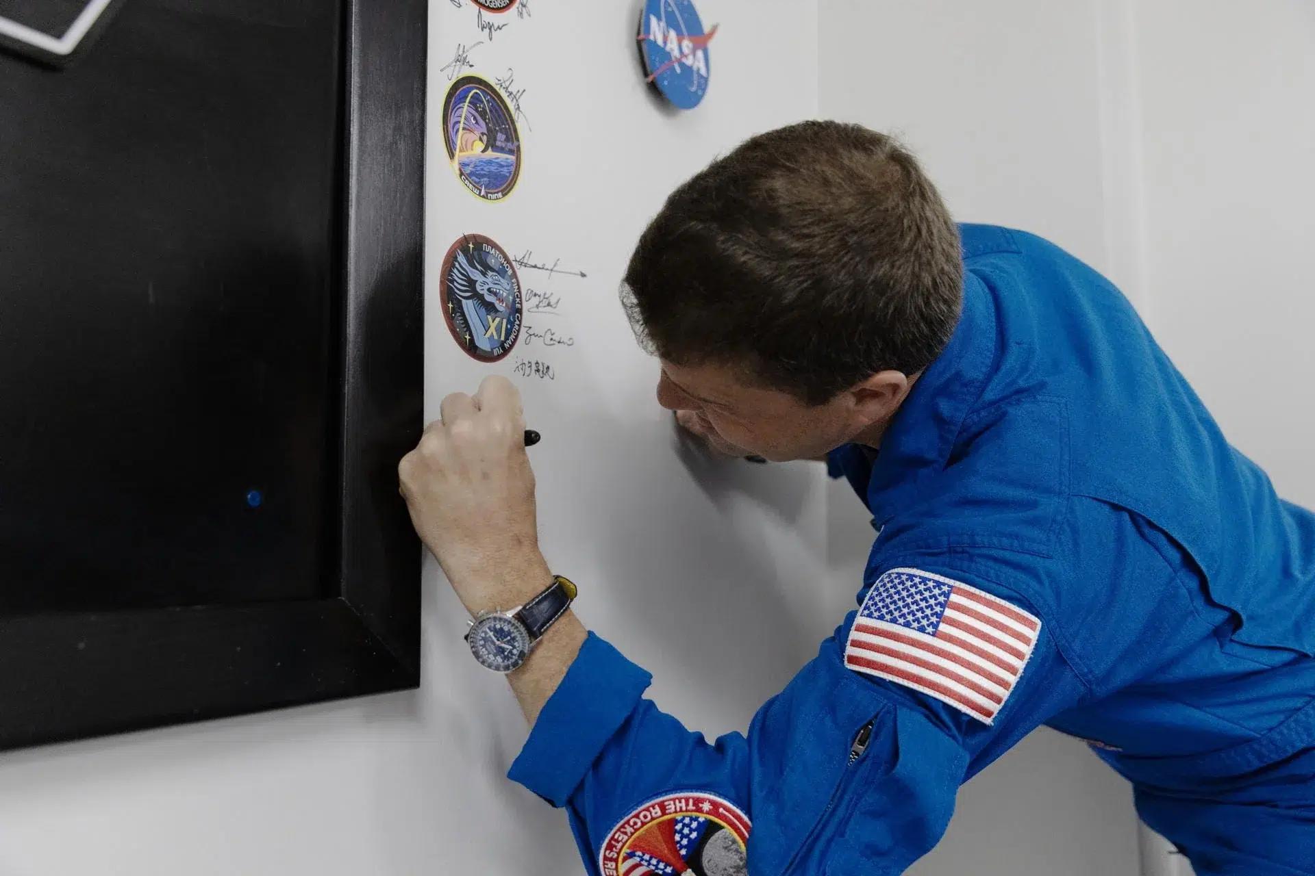 Astronaut wearing Breitling