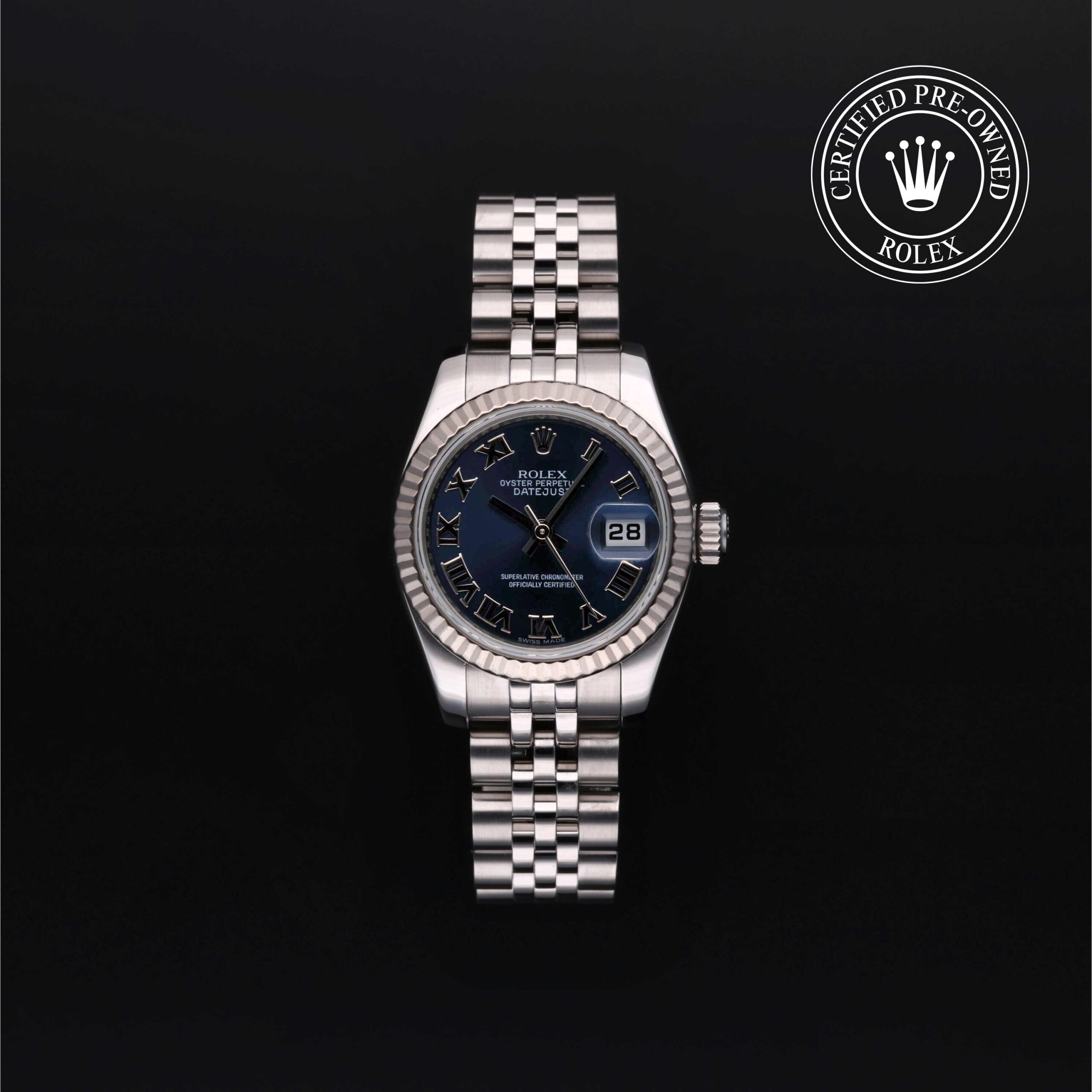 Rolex Certified Pre-Owned Lady-Datejust 26mm White Rolesor 2010 Reference 179174