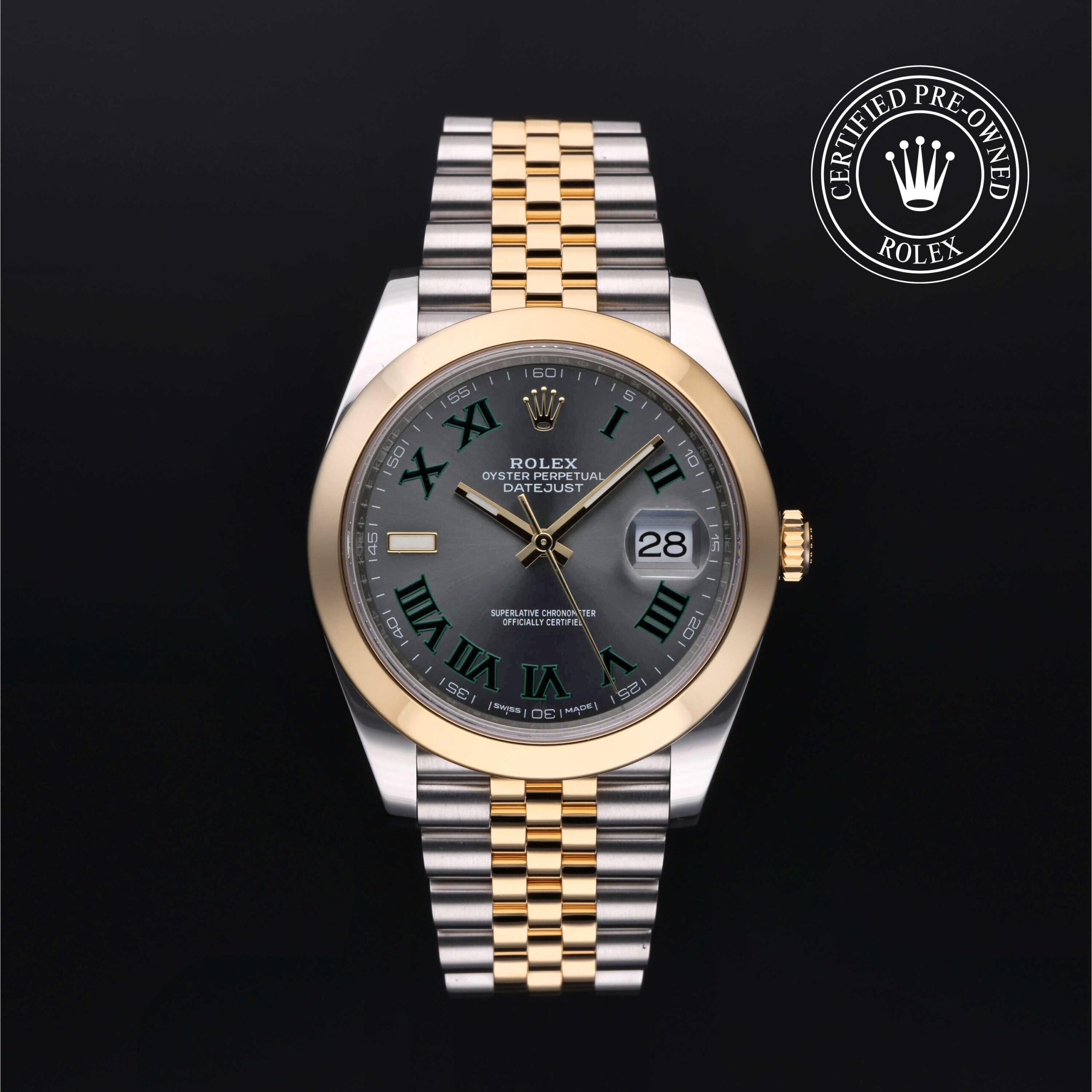 Rolex Certified Pre-Owned Datejust 41mm Yellow Rolesor 2019 Reference 126303