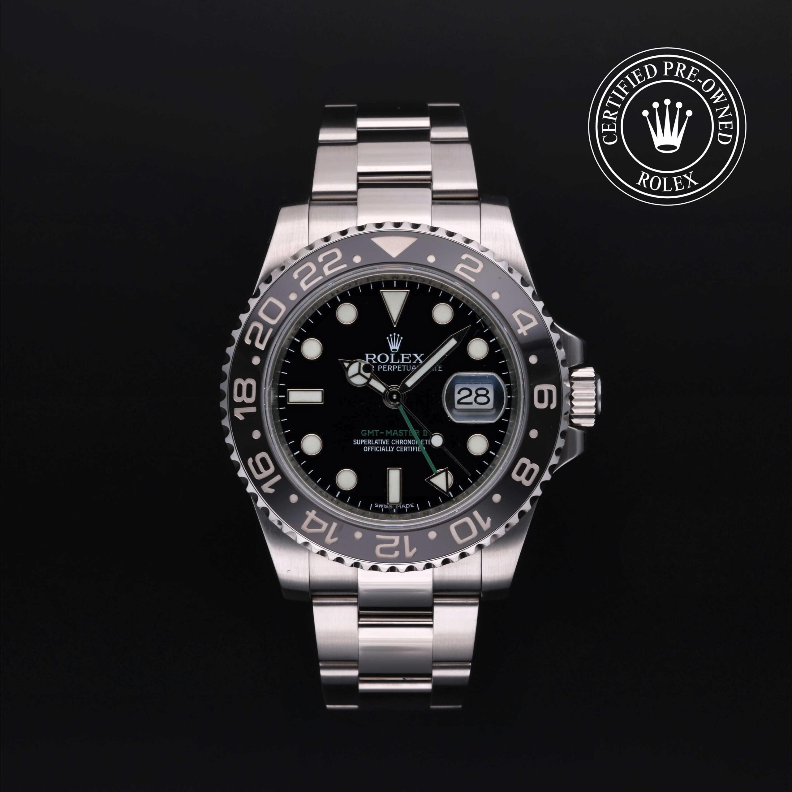 Rolex Certified Pre-Owned GMT-Master II 40mm Oystersteel 2012 Reference 116710LN