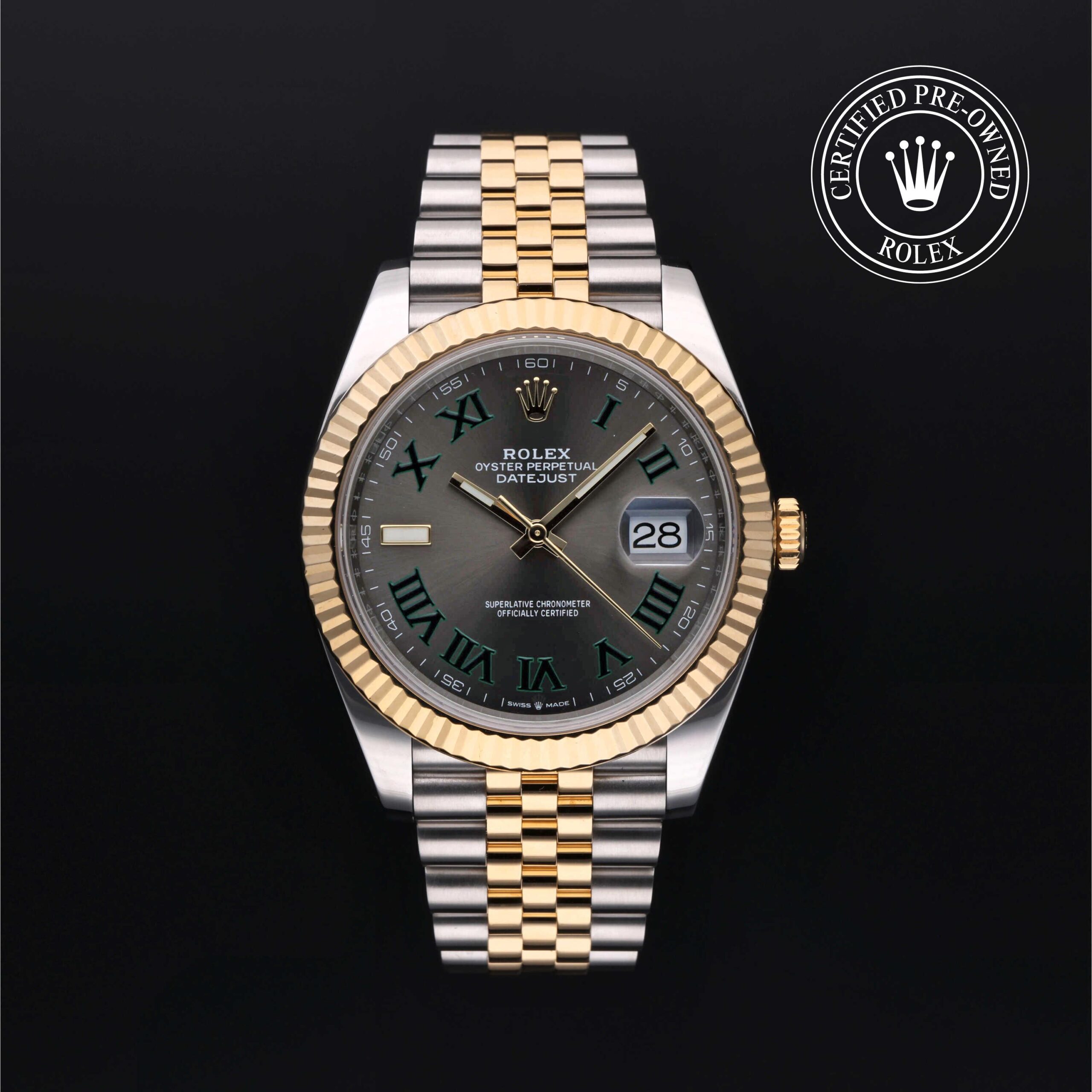 Rolex Certified Pre-Owned Datejust 41mm Yellow Rolesor 2019 Reference 126333