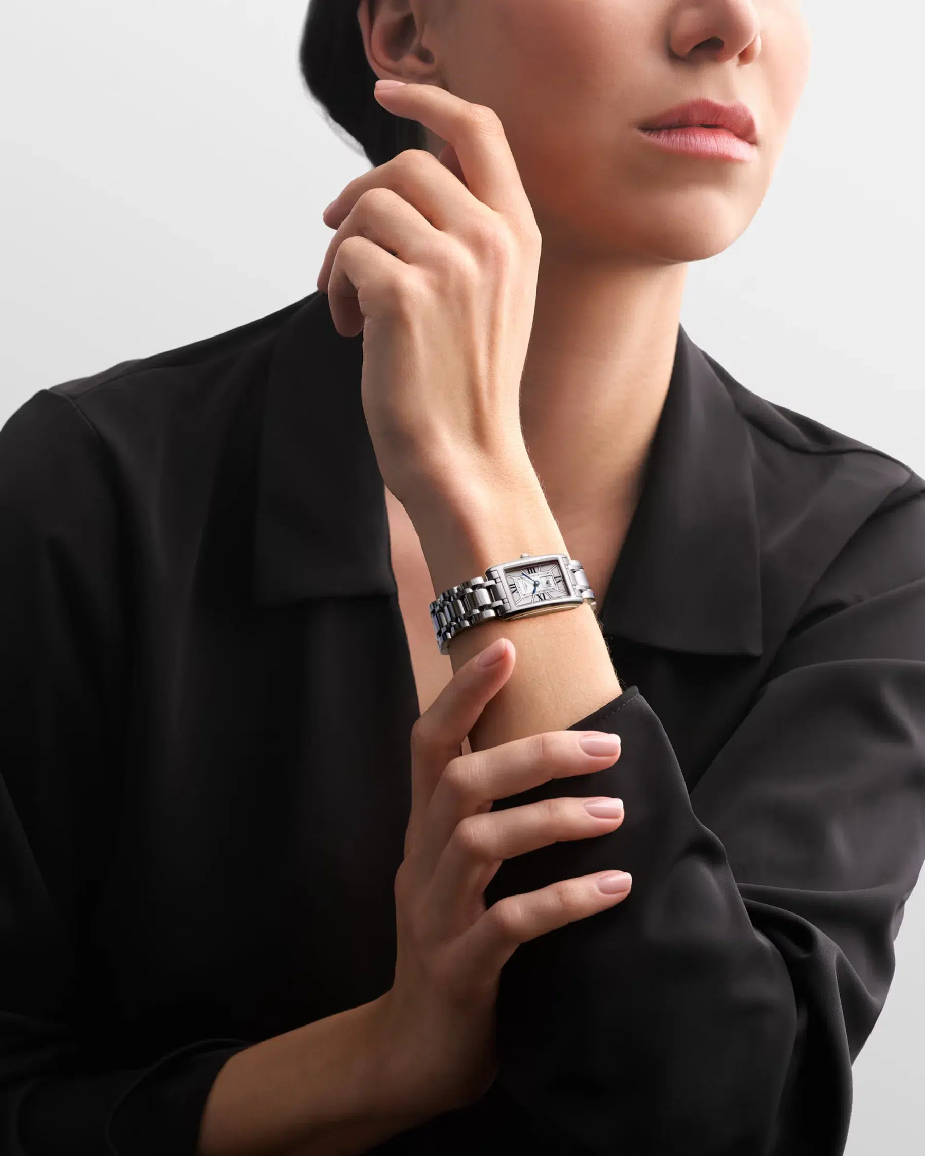 longines dolcevita 32mm worn on wrist