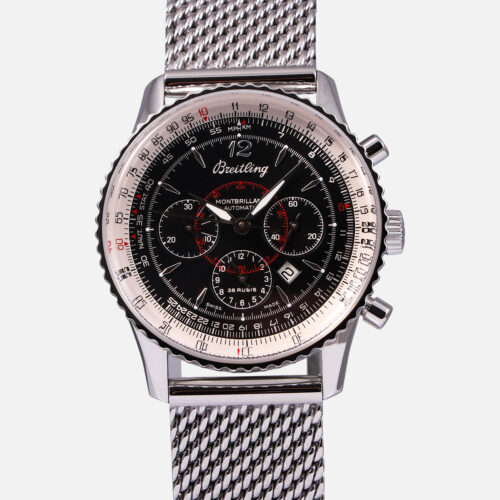 Front view of a pre-owned Breitling Montbrillant 38mm