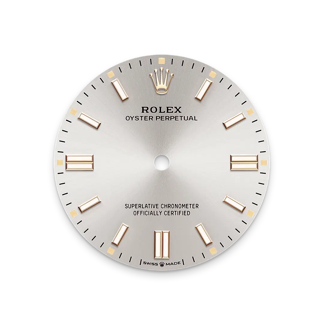 Silver dial