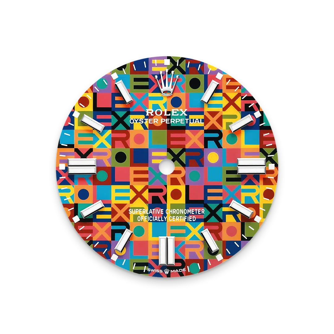 Multicoloured dial