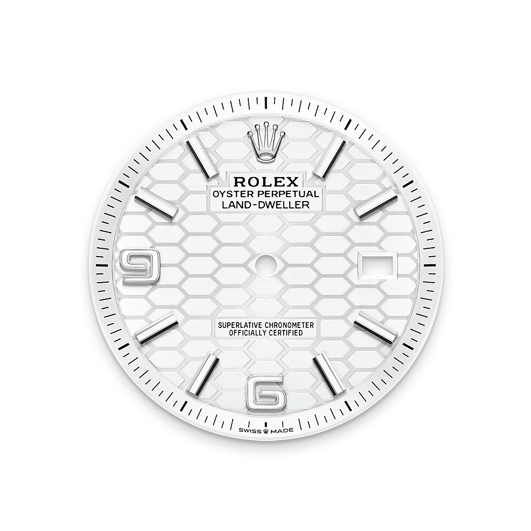 Intense white dial