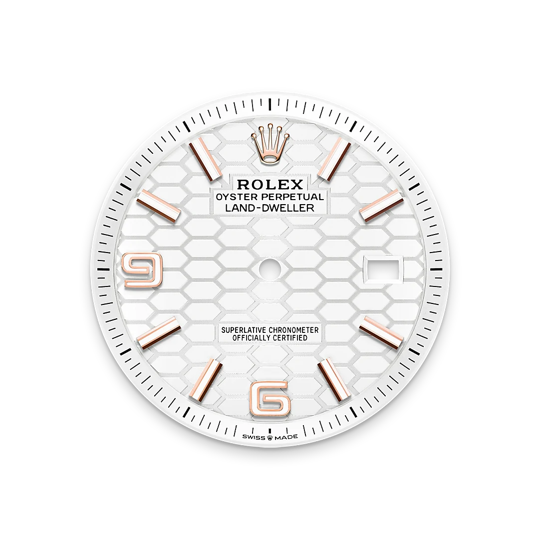 Intense white dial
