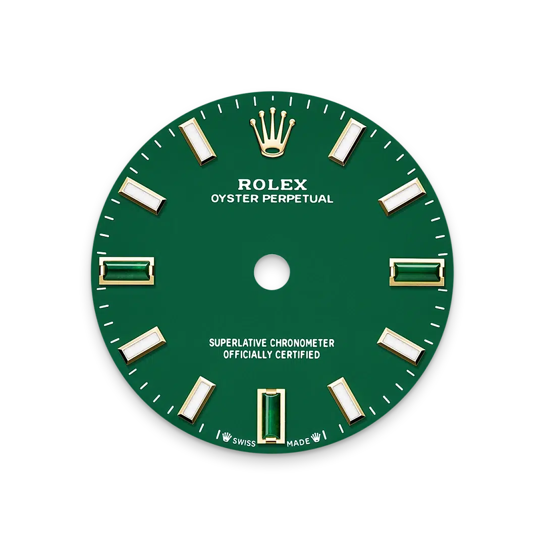 Green stone dial
