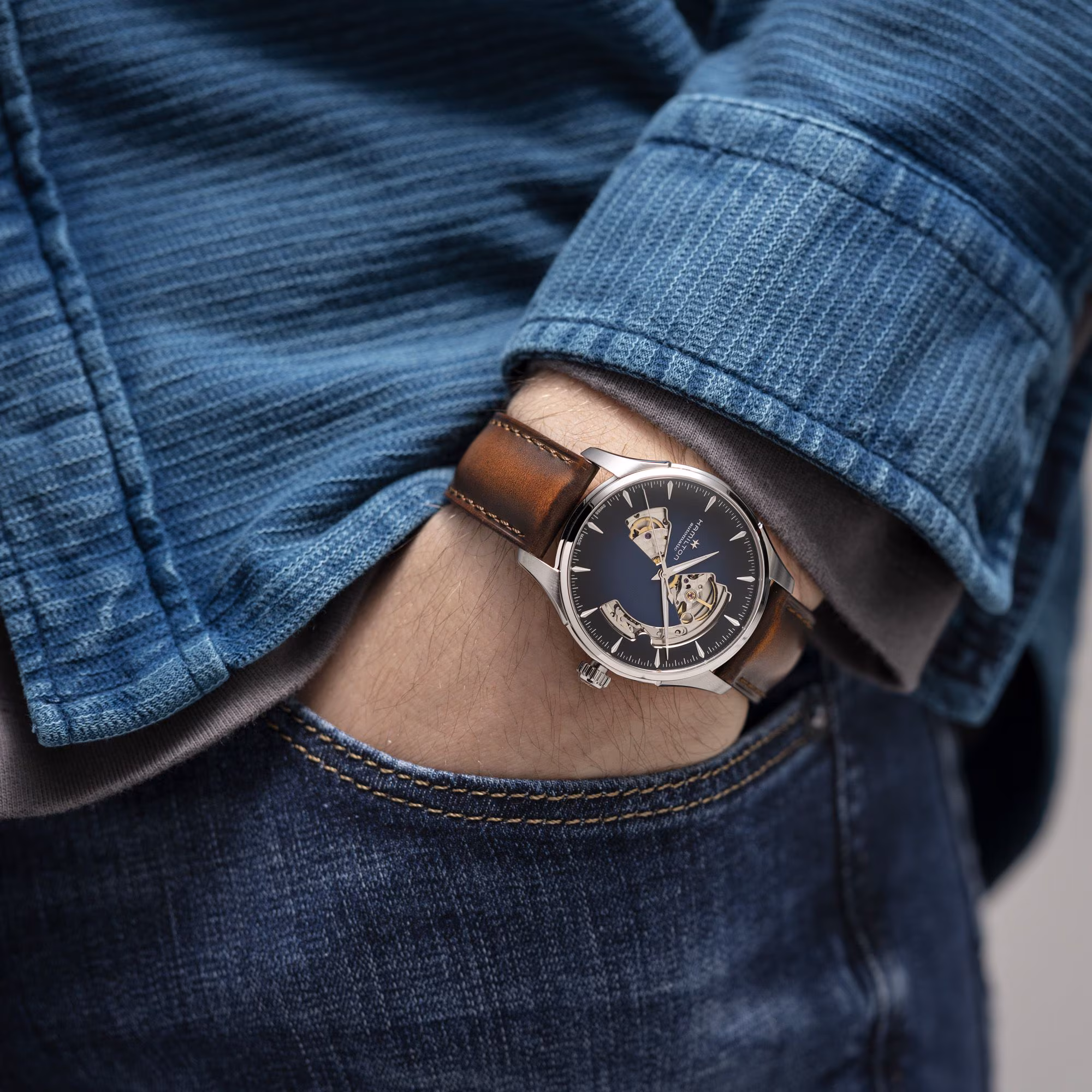 Jazzmaster worn on wrist