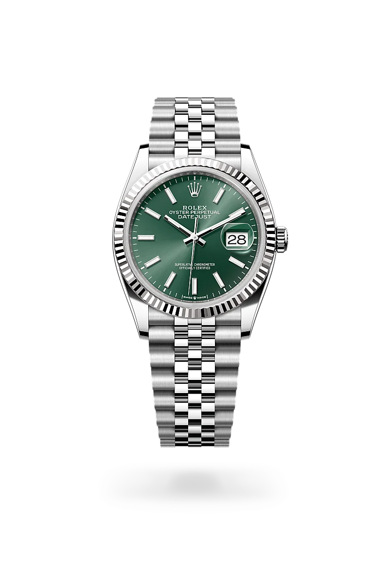 Oyster, 36 mm, Oystersteel and white gold