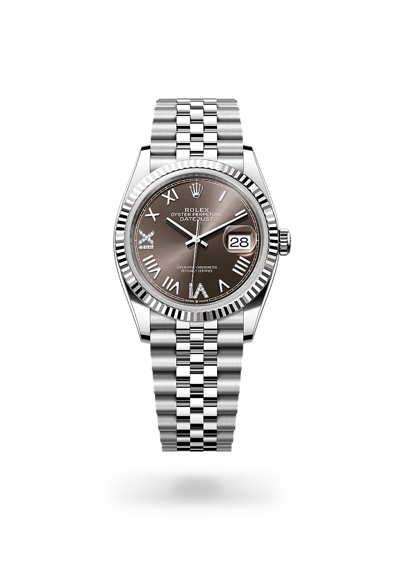 Oyster, 36 mm, Oystersteel and white gold
