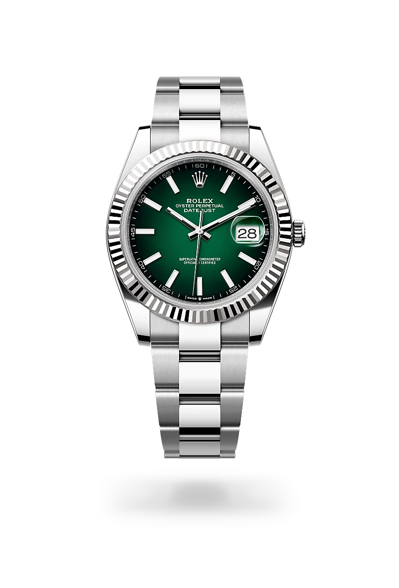 Oyster, 41 mm, Oystersteel and white gold
