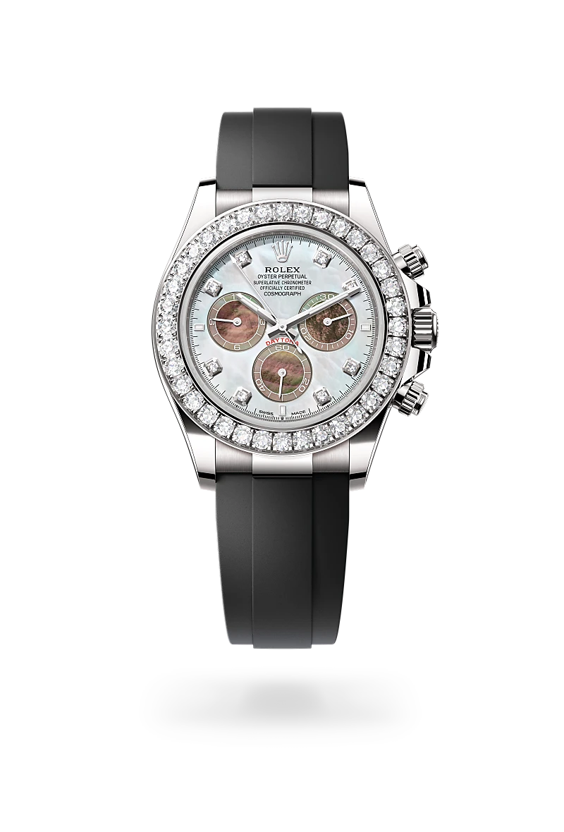 Oyster, 40 mm, white gold and diamonds