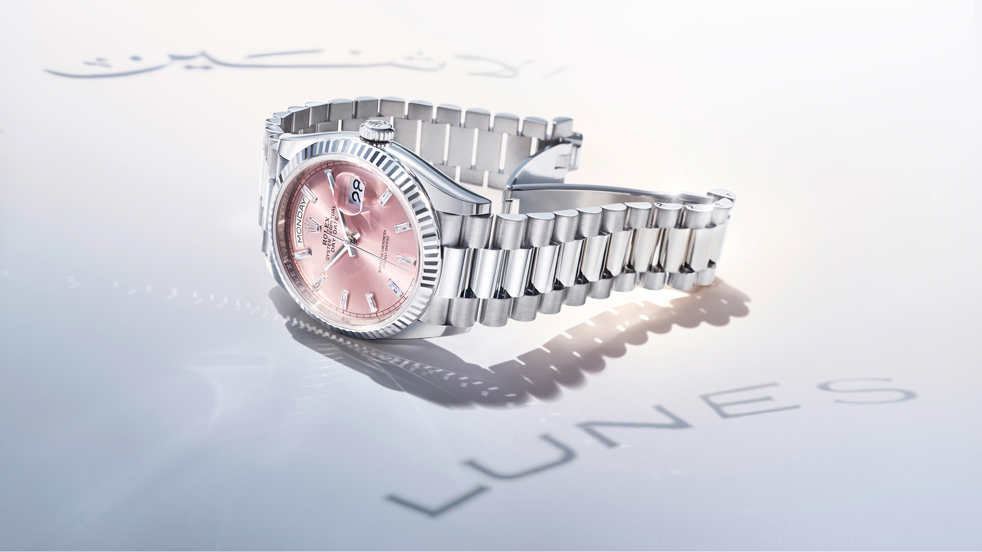 Oyster, 40 mm, white gold