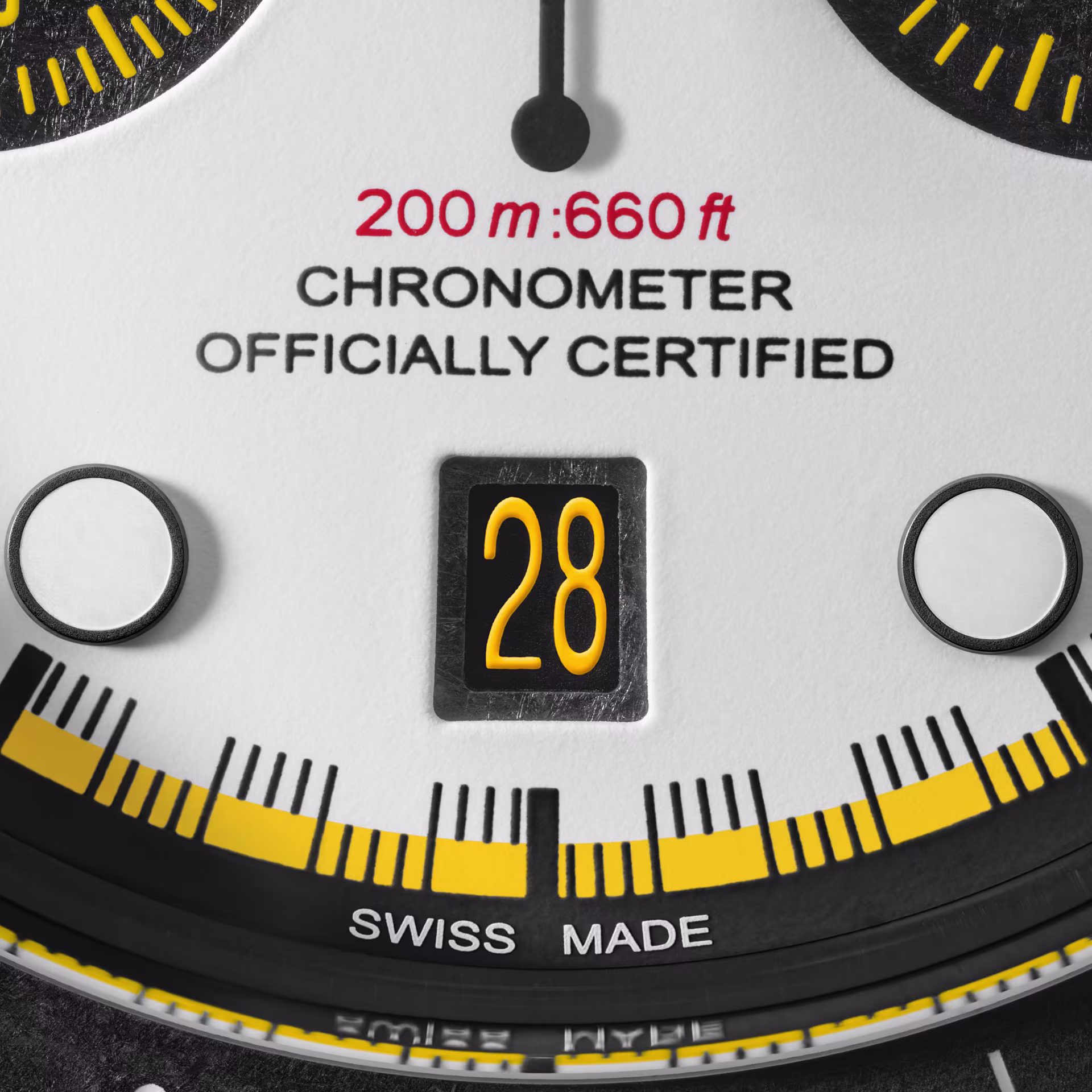 Black Bay Chrono "Carbon 26" Date Close Up